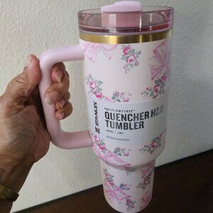 Stanley X Love Shack Fancy Quencher 40oz Tumbler - Rosa Beaux Pink